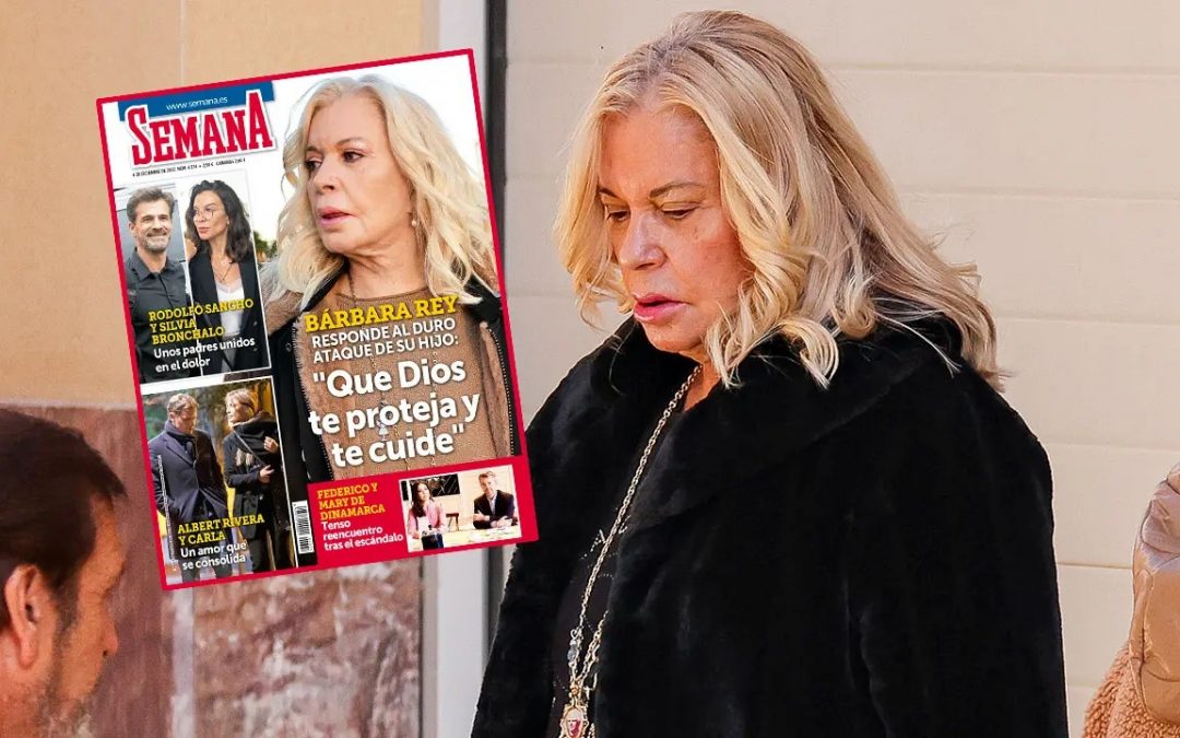 Barbara Rey no se queda atrás y responde con fuerza a la entrevista de su hijo y nuera