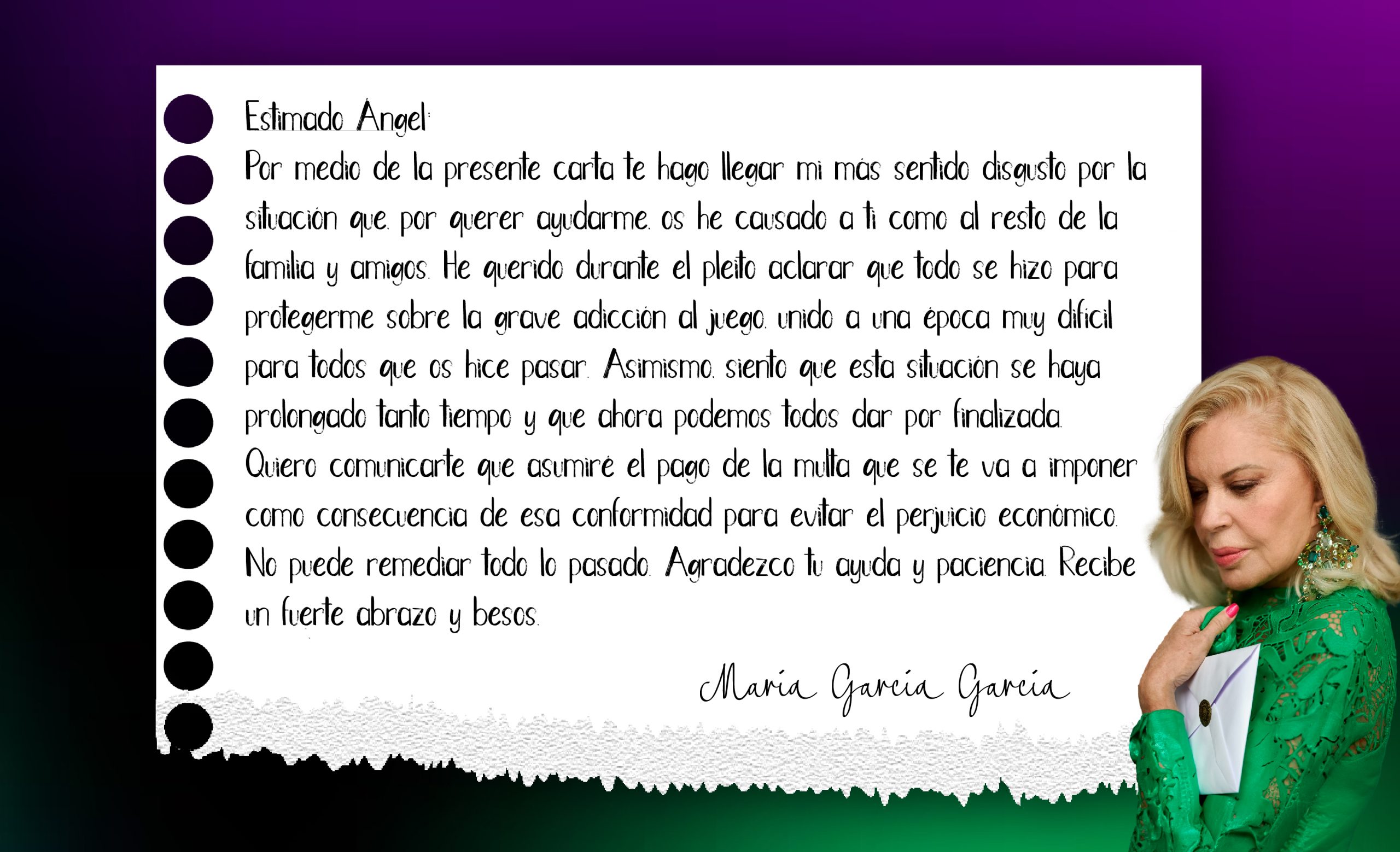 Carta Bárbara Rey